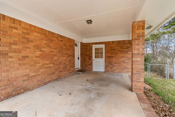 a view of storage and utility room