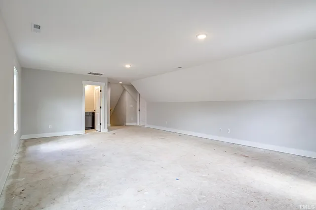 a view of a yard with an outdoor space