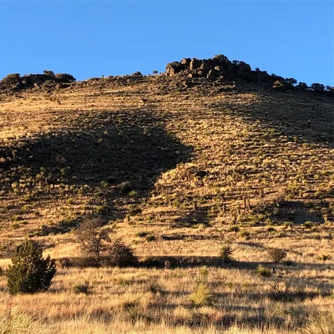 a view of a large body of water with a building in the background
