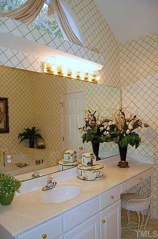 336 Seastone Street Raleigh, NC 27603 - Photo 9 of 12 a bathroom with a sink and a mirror