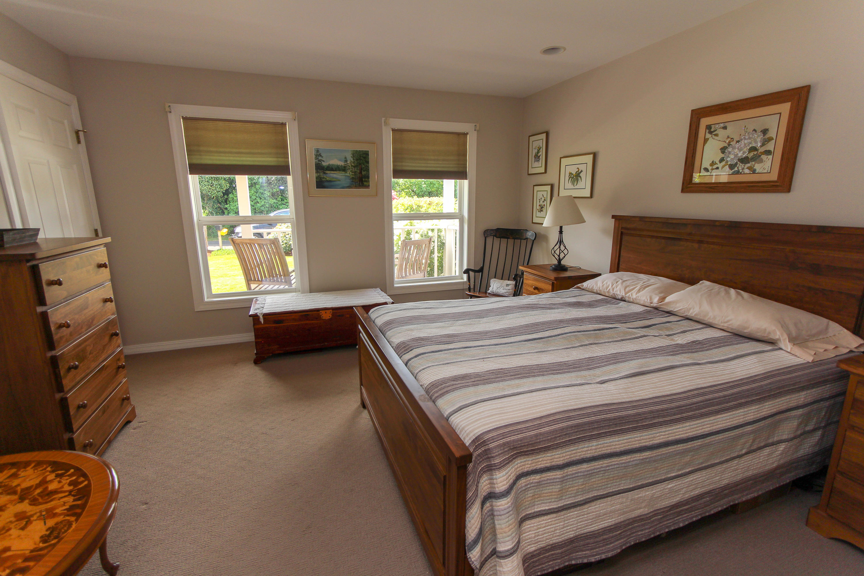 3225 Fitzpatrick Road Tillamook, OR 97141 - Photo 25 of 50 a bedroom with a bed and a window
