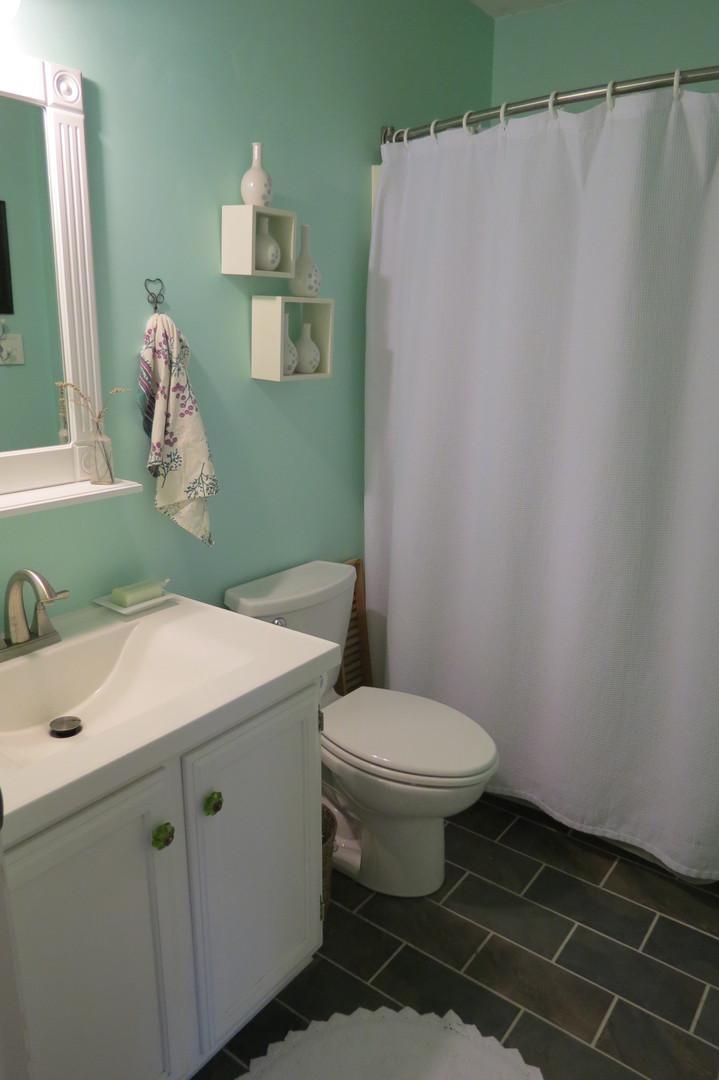 805 Castalia Drive Cary, NC 27513 - Photo 8 of 9 a bathroom with a sink toilet and a mirror