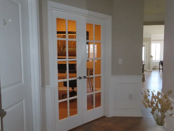 a view of front door