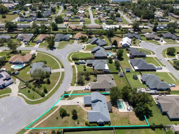 an aerial view of a