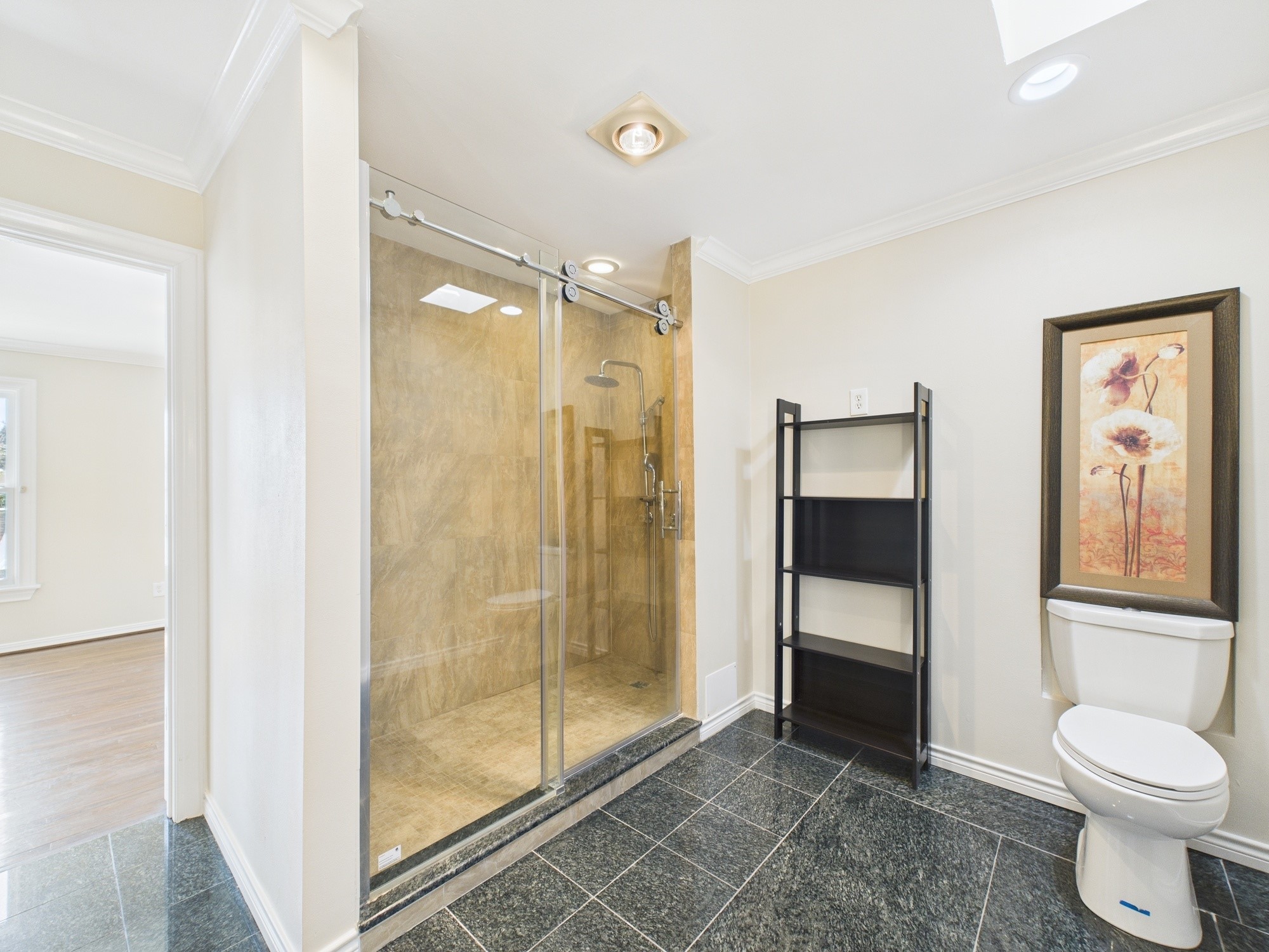 7608 Del Monte Drive Houston, TX 77063 - Photo 24 of 46 Stand Alone Tiled Shower and Marble Flooring