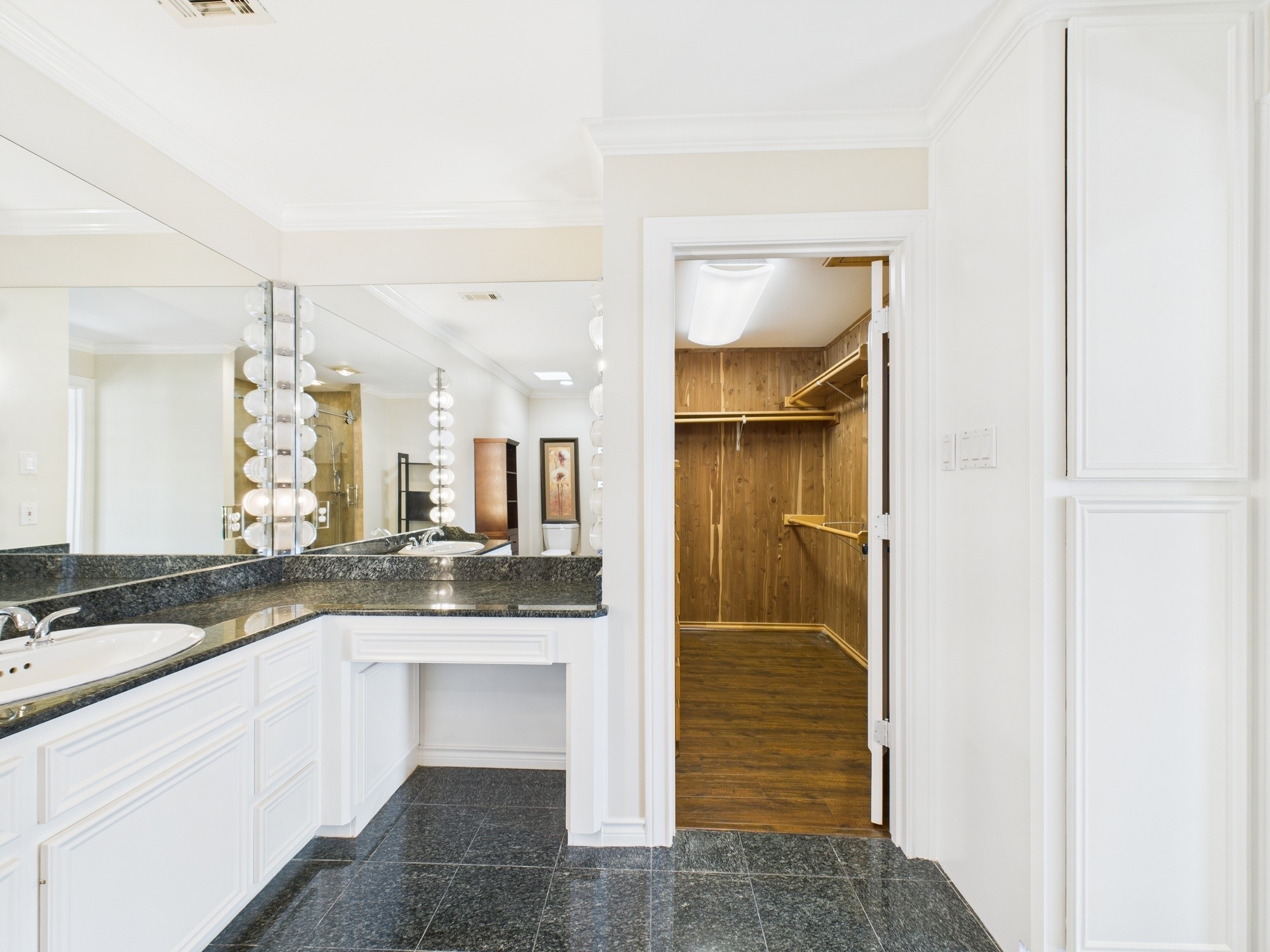 7608 Del Monte Drive Houston, TX 77063 - Photo 25 of 46 Large Sink & Vanity Area plus access to the cedar walk-in
