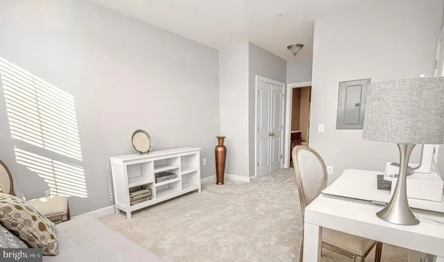 a view of livingroom with furniture and fireplace
