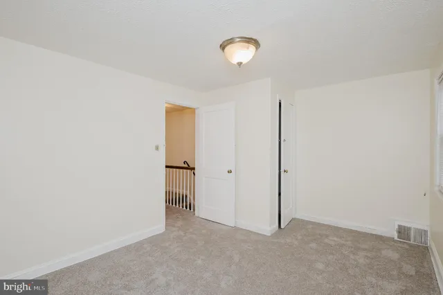 a view of an empty room