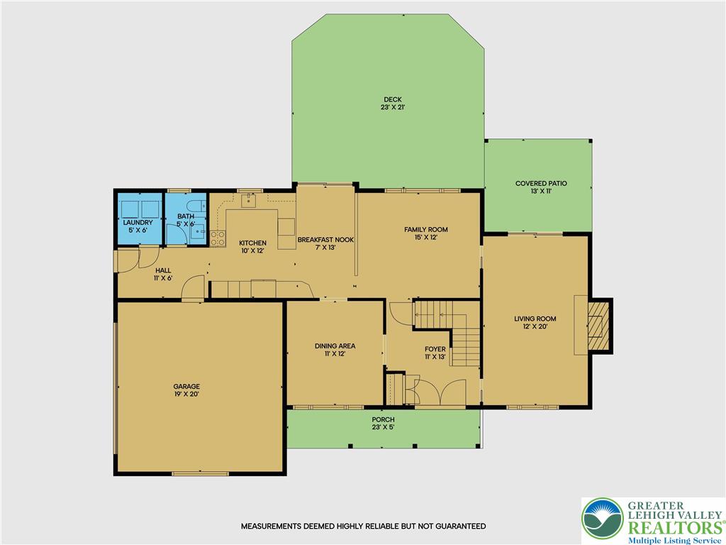 3615 Nicholson Road Bethlehem, PA 18020 - Photo 34 of 36 First Level Floor Plan