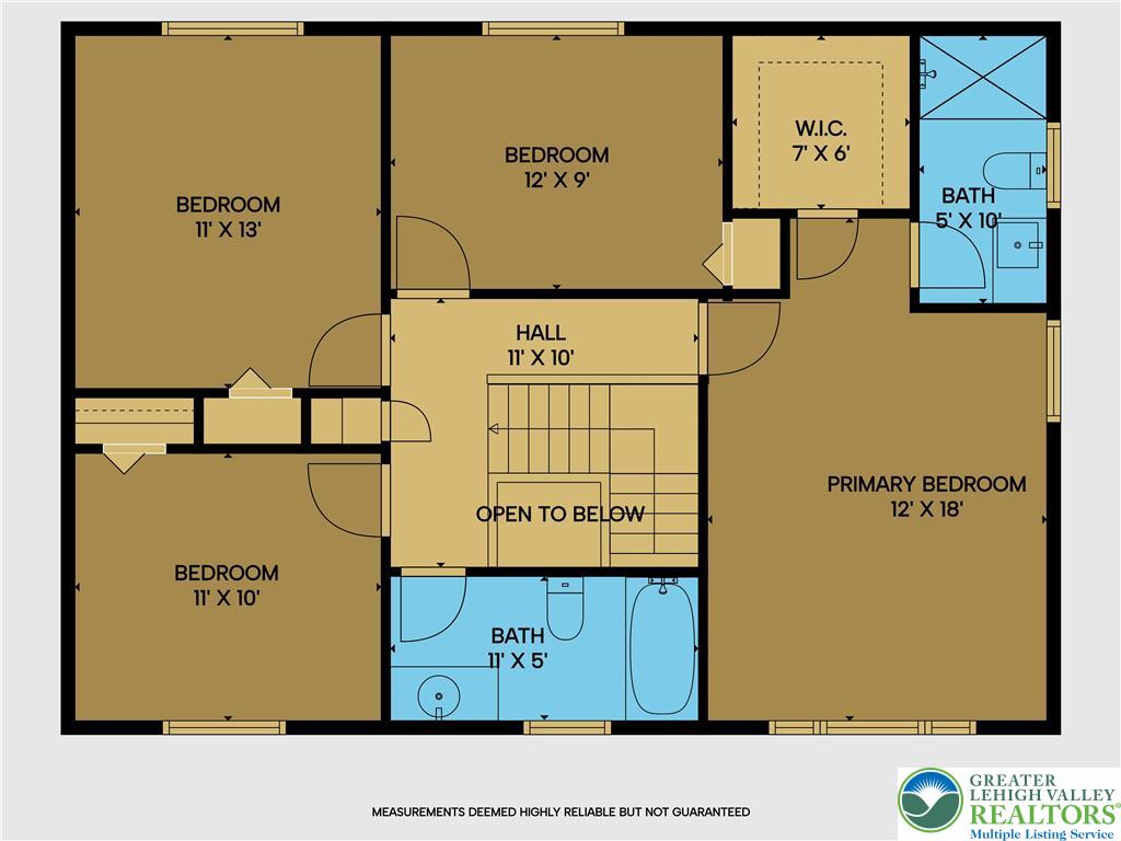 3615 Nicholson Road Bethlehem, PA 18020 - Photo 35 of 36 Second Level Floor Plan