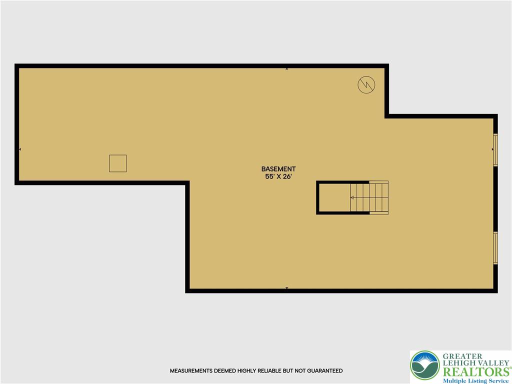 3615 Nicholson Road Bethlehem, PA 18020 - Photo 36 of 36 Lower Level Basement Floor Plan