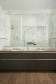 a view of a bath tub sitting in a room