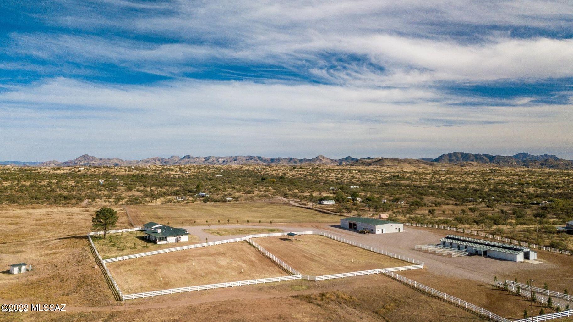 36645 South Arivaca Ranch Road Arivaca, AZ 85601 - Photo 44 of 49 an aerial view of residential building with ocean view