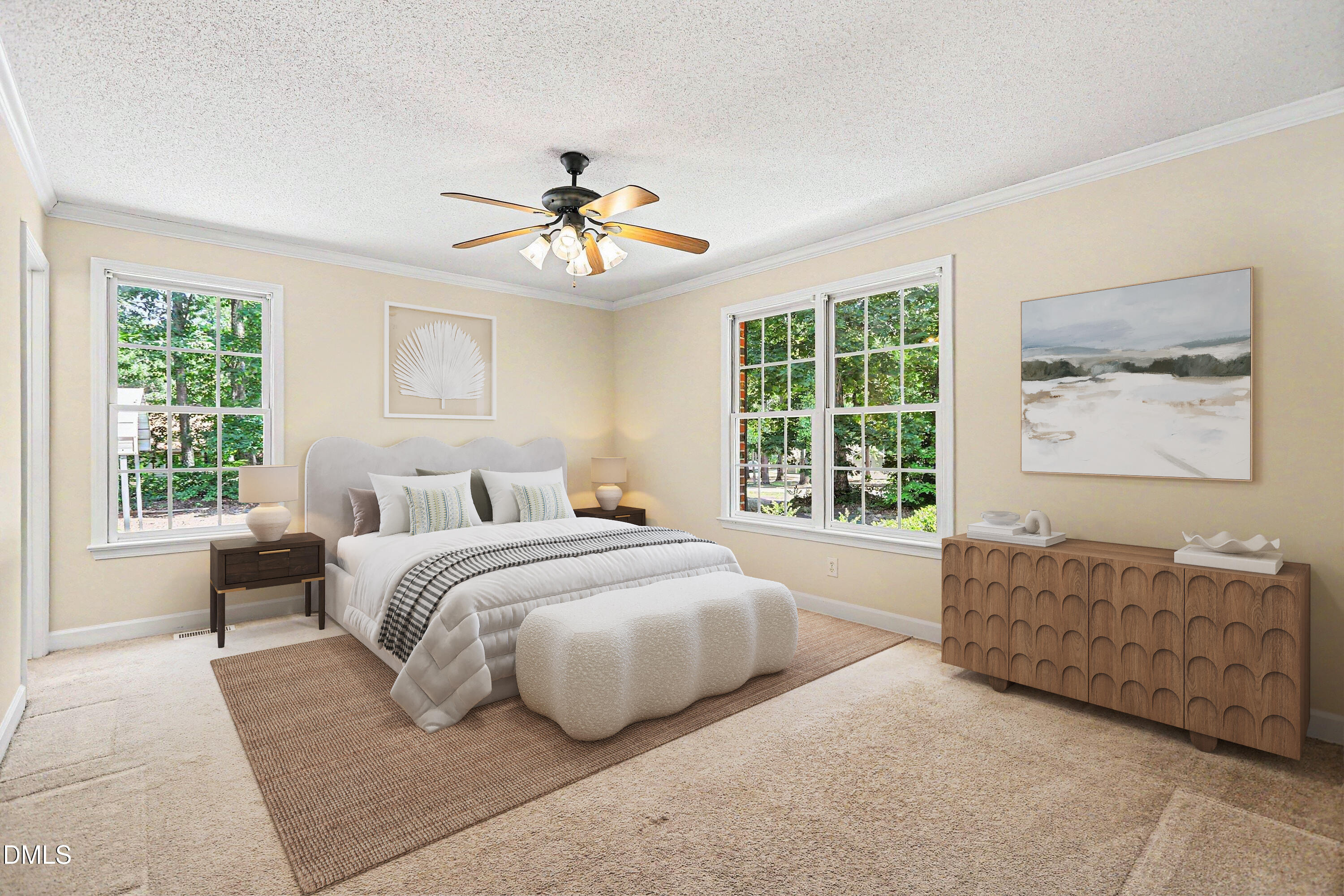 5359 Bass Mountain Road Snow Camp, NC 27349 - Photo 8 of 25 a spacious bedroom with a large bed and a window
