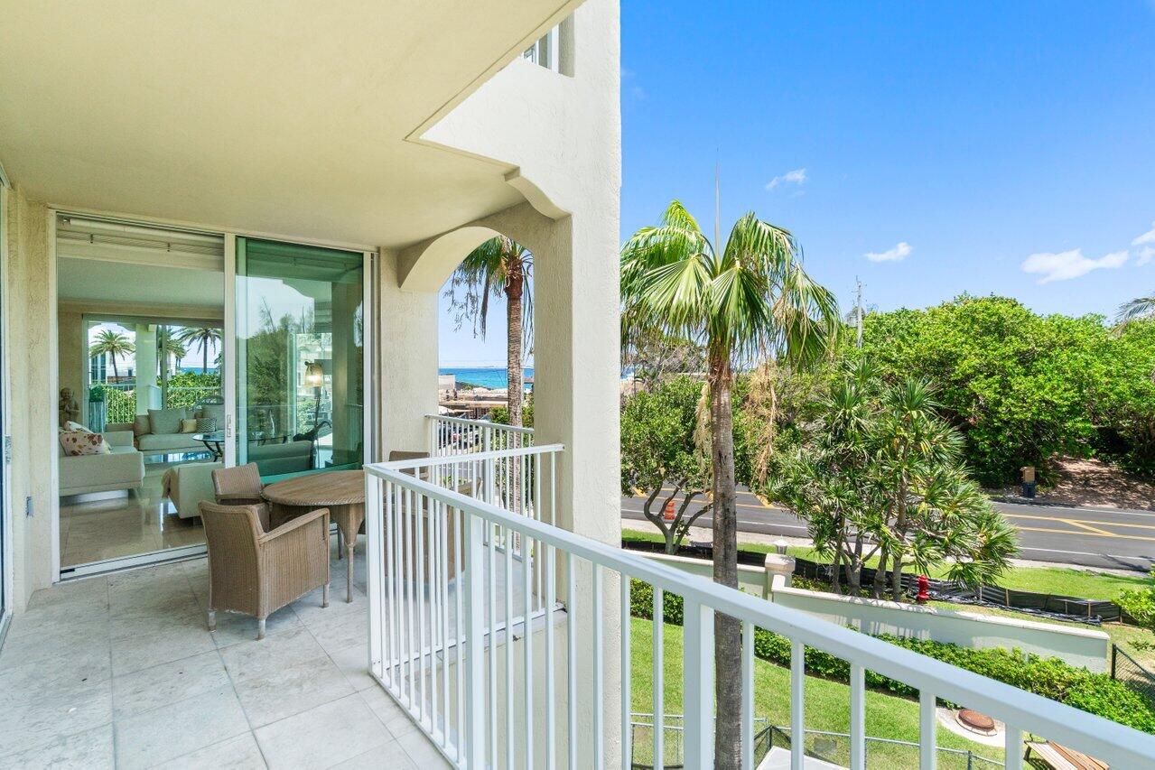 3740 South Ocean Boulevard, Unit 201 Highland Beach, FL 33487 - Photo 25 of 62 a view of a porch