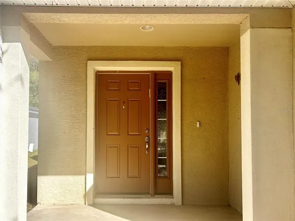 a view of front door