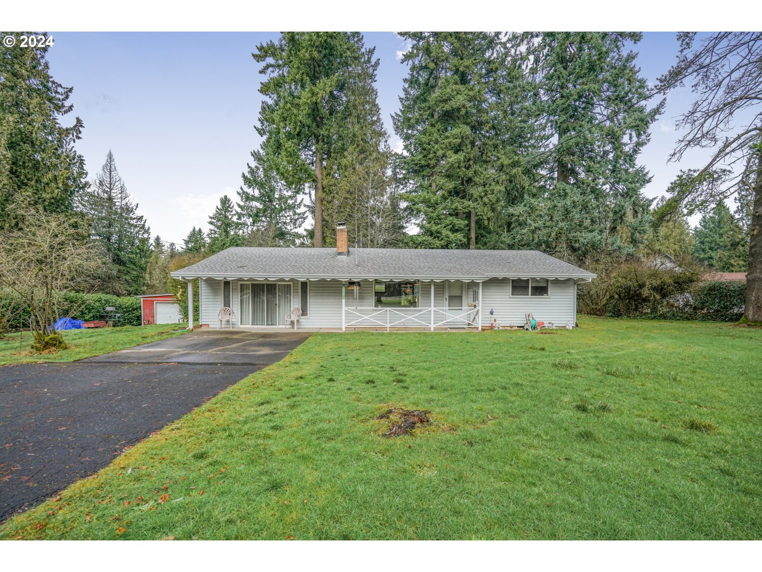 29015 Southeast Church Road Boring, OR 97009 - Photo 23 of 41 a view of a big house with a big yard and large trees