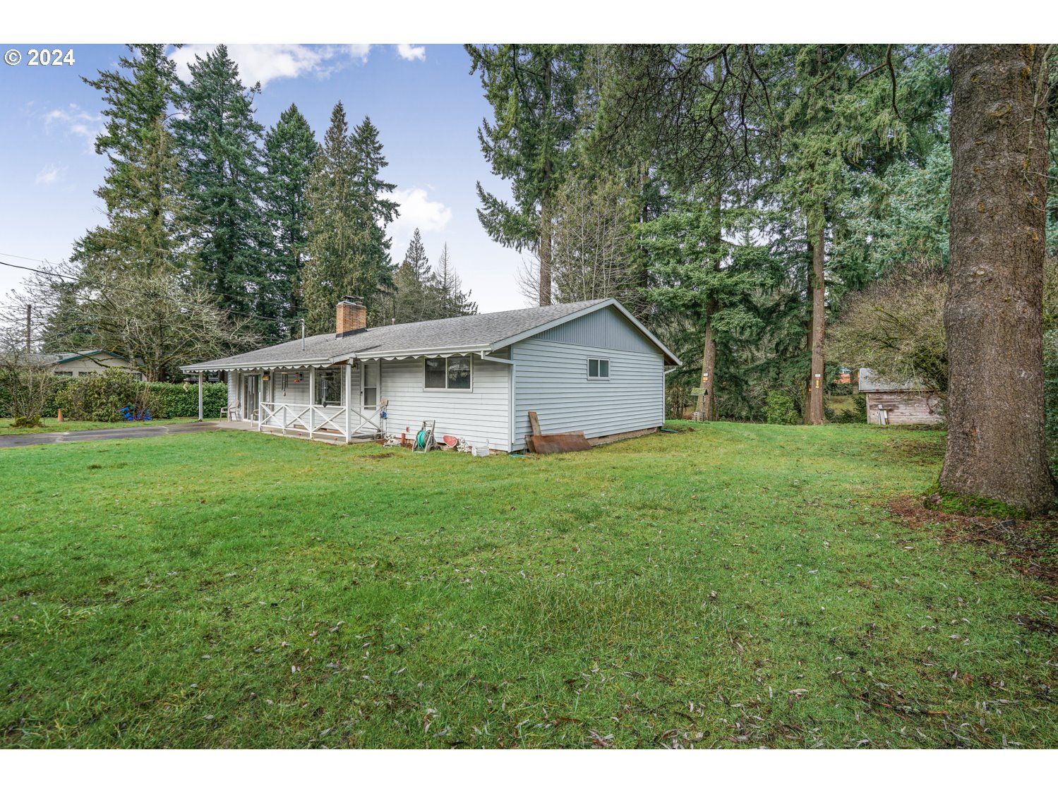 29015 Southeast Church Road Boring, OR 97009 - Photo 31 of 41 a view of house with backyard and garden