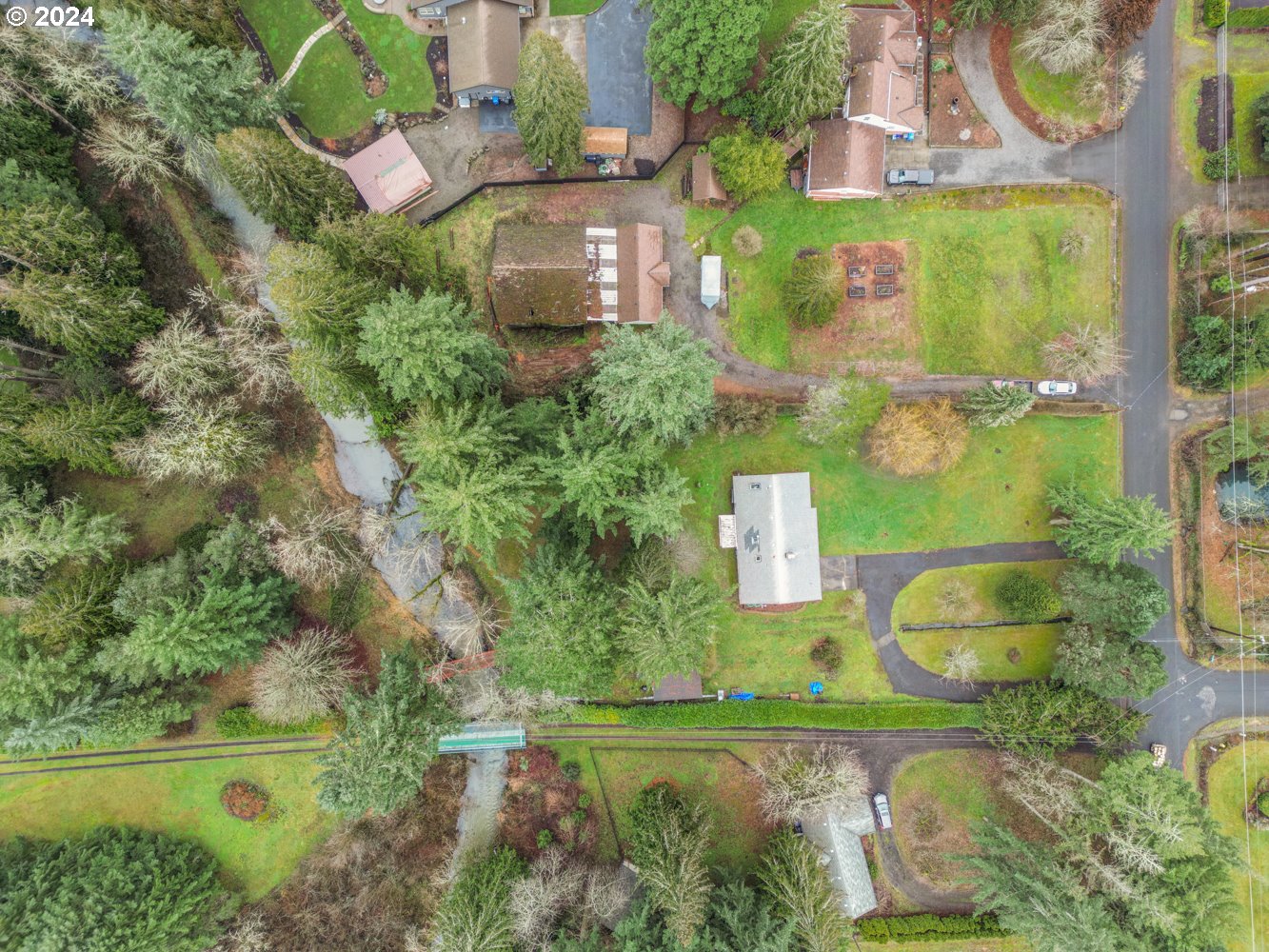 29015 Southeast Church Road Boring, OR 97009 - Photo 40 of 41 an aerial view of a house with outdoor space swimming pool