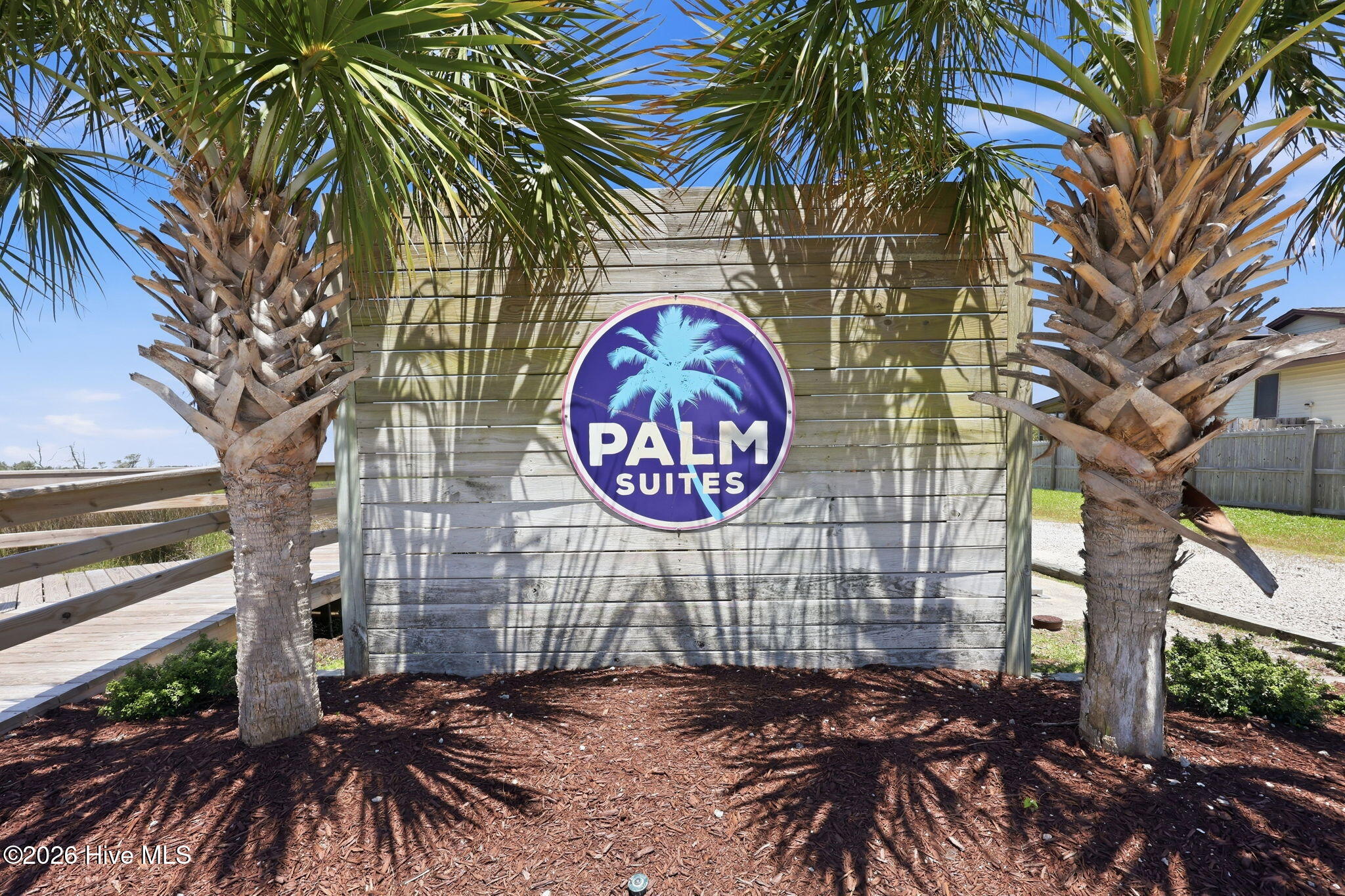 602 West Fort Macon Road, Unit 217 Atlantic Beach, NC 28512 - Photo 2 of 33 Palm Suites sign