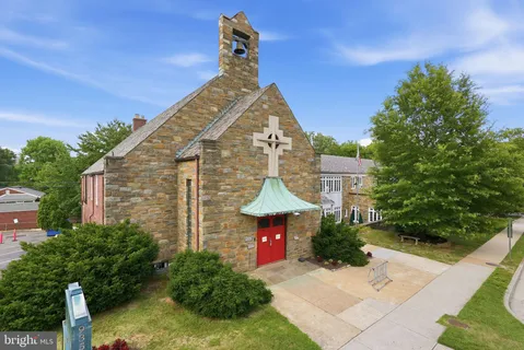 a aerial view of a house