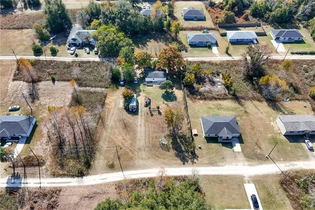 an aerial view of a city