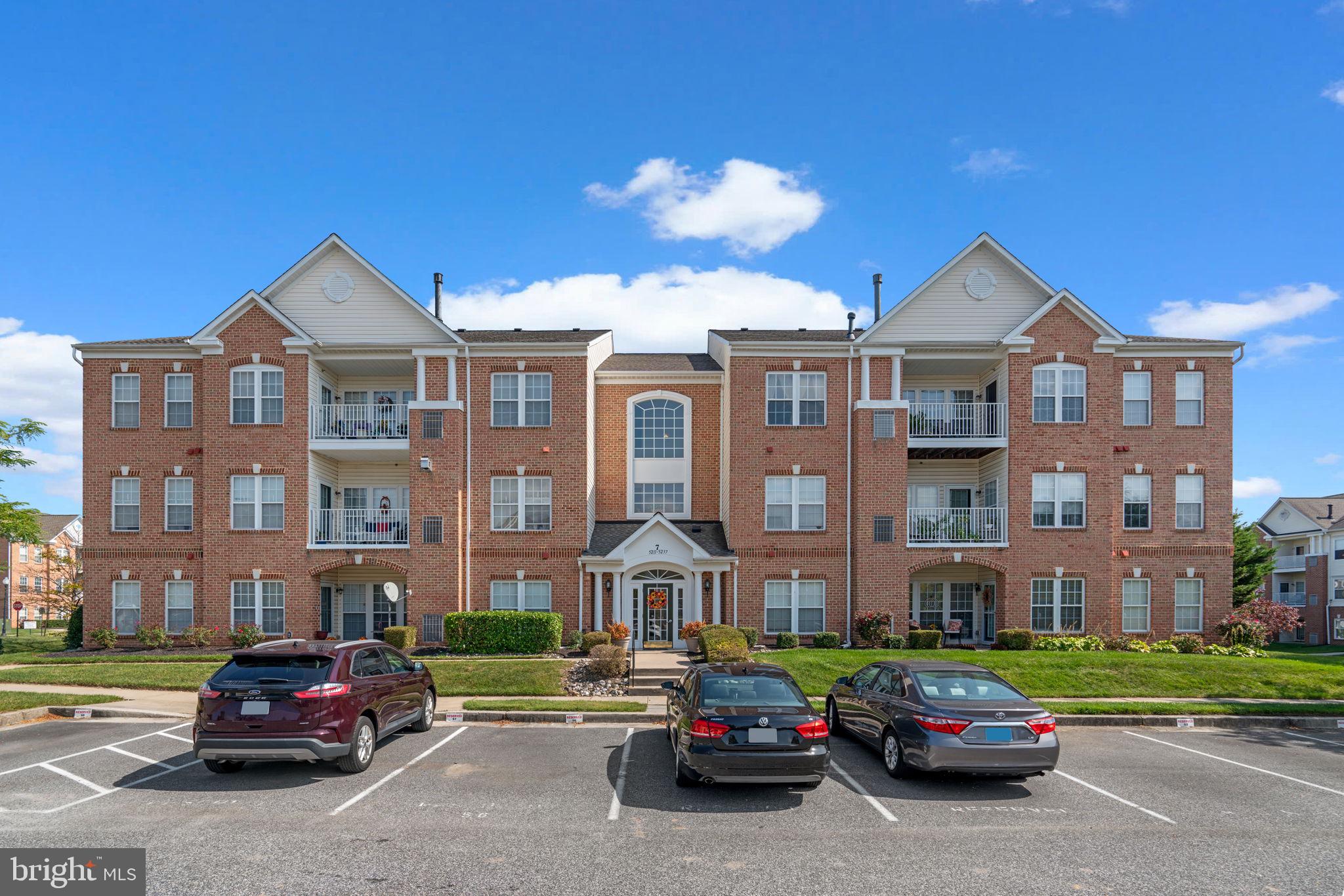 a car parked in front of a building