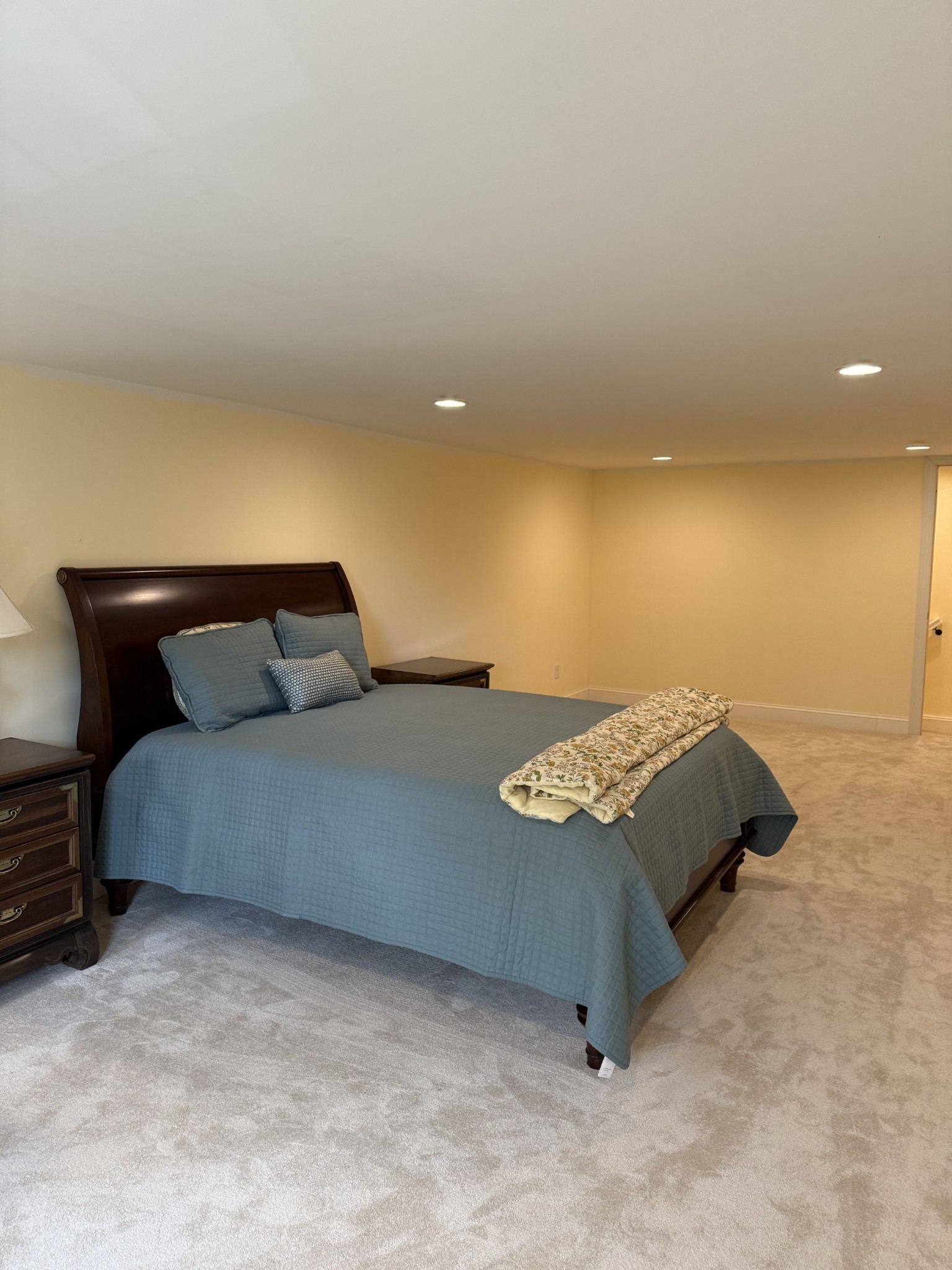 752 Florence Circle Madison, TN 37115 - Photo 27 of 59 a bedroom with a bed and lamp with potted plant