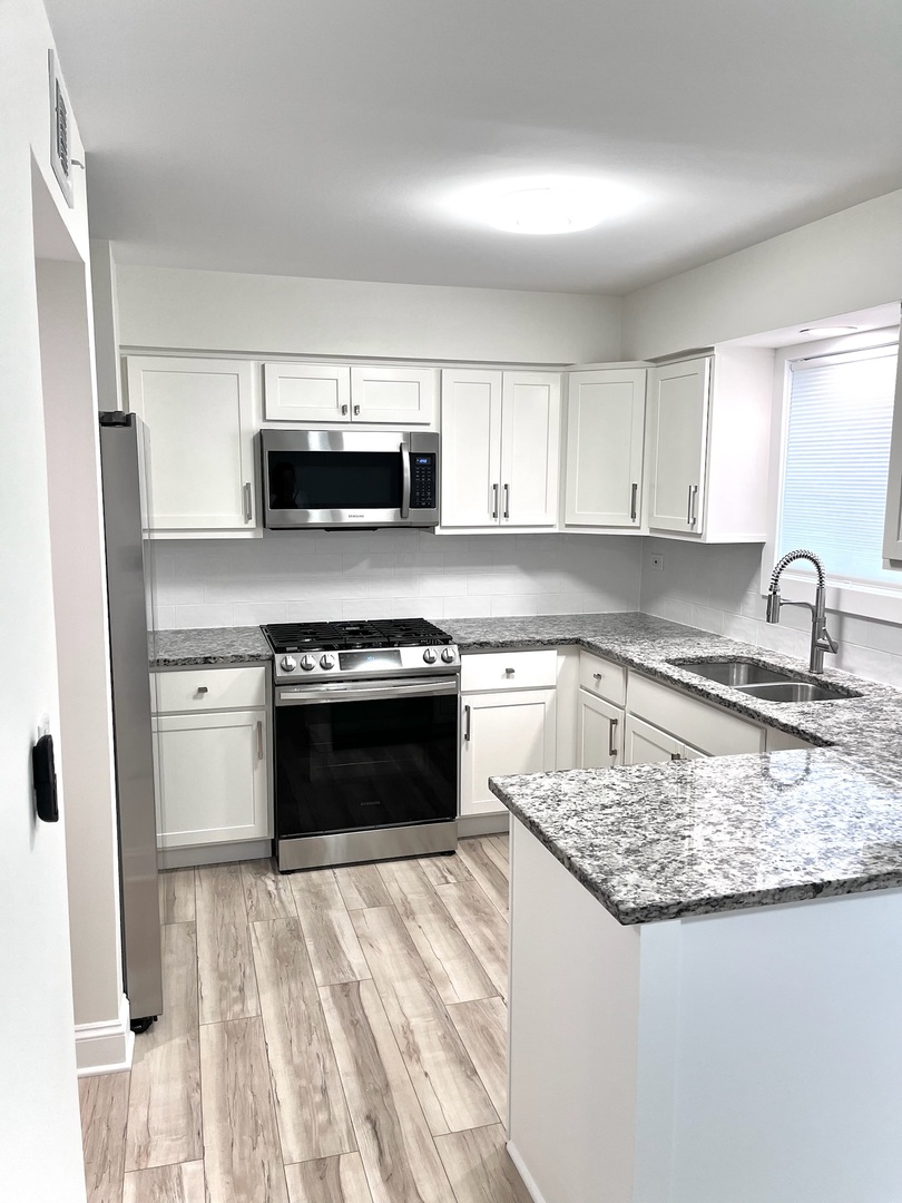 244 East Rimini Court Palatine, IL 60067 - Photo 6 of 8 a kitchen with a stove and a sink