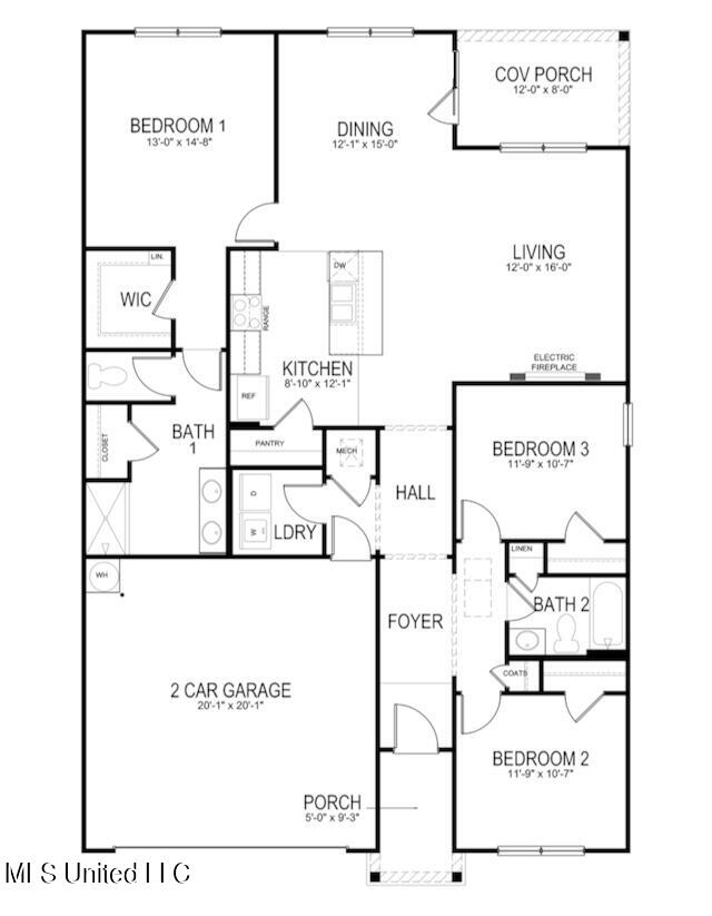 29 Thorn Tree Street Byhalia, MS 38611 - Photo 20 of 20 Aria Floorplan