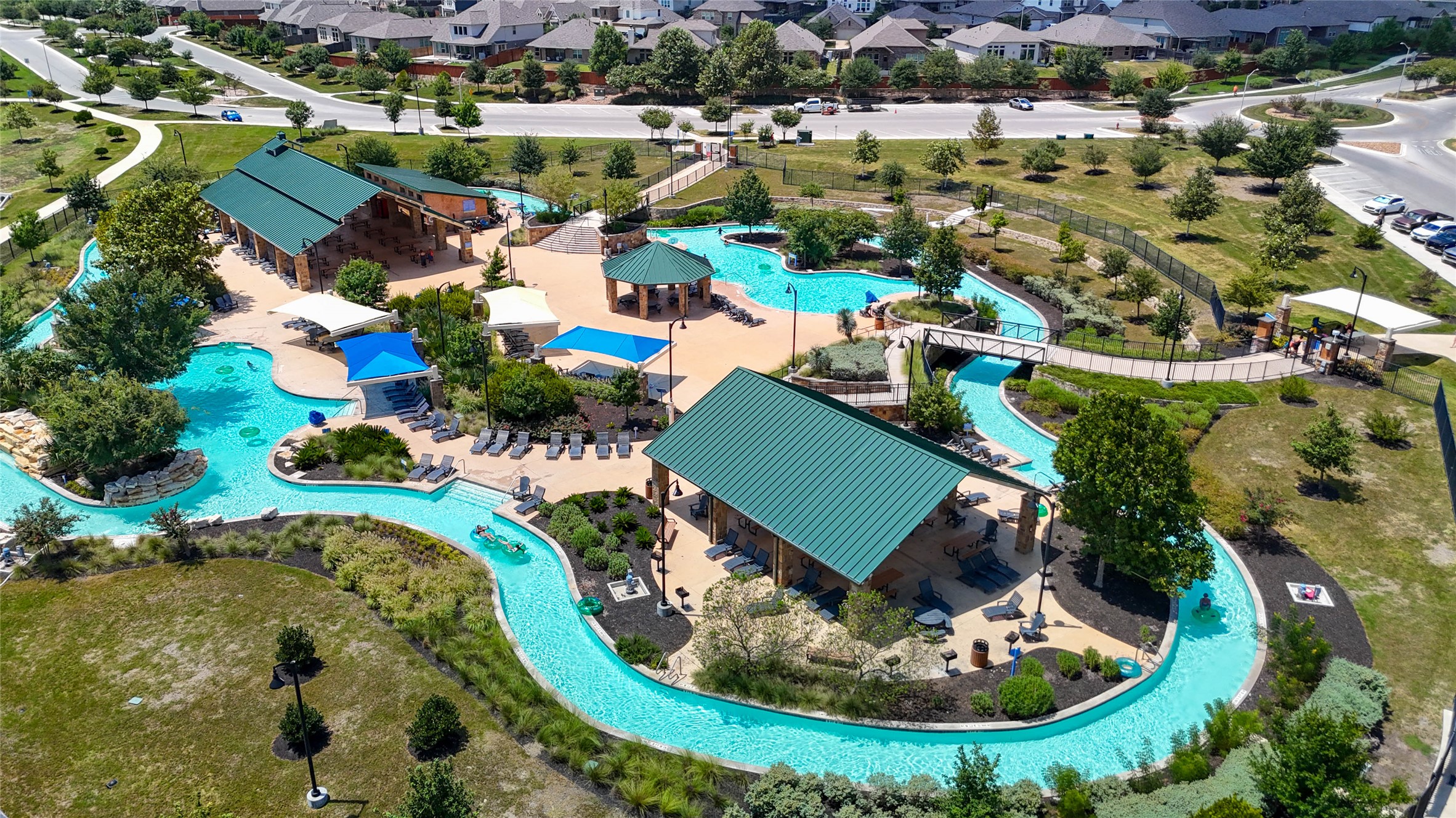 241 Oleander Loop Buda, TX 78610 - Photo 32 of 33 an aerial view of a house with a swimming pool yard and outdoor seating