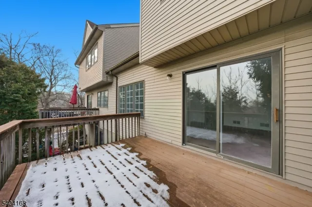 a view of a wooden deck