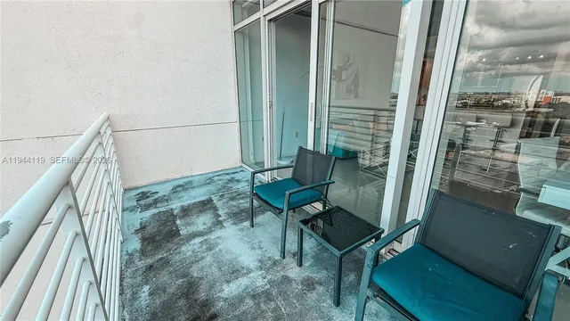 a view of balcony and patio