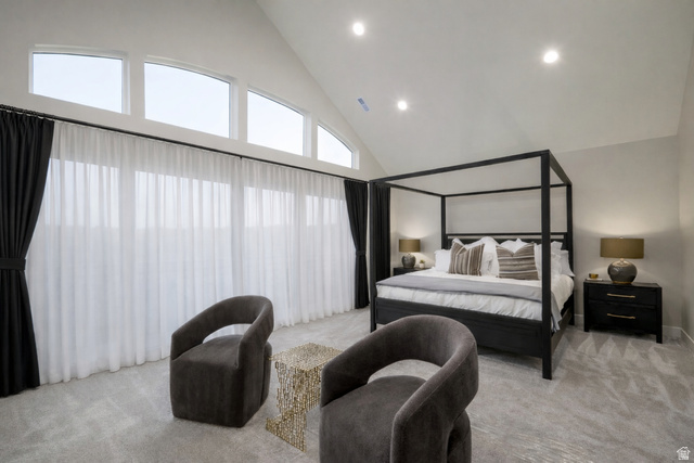 250 South Main Street, Unit 7 Alpine, UT 84004 - Photo 11 of 26 Large primary suite with vaulted ceilings