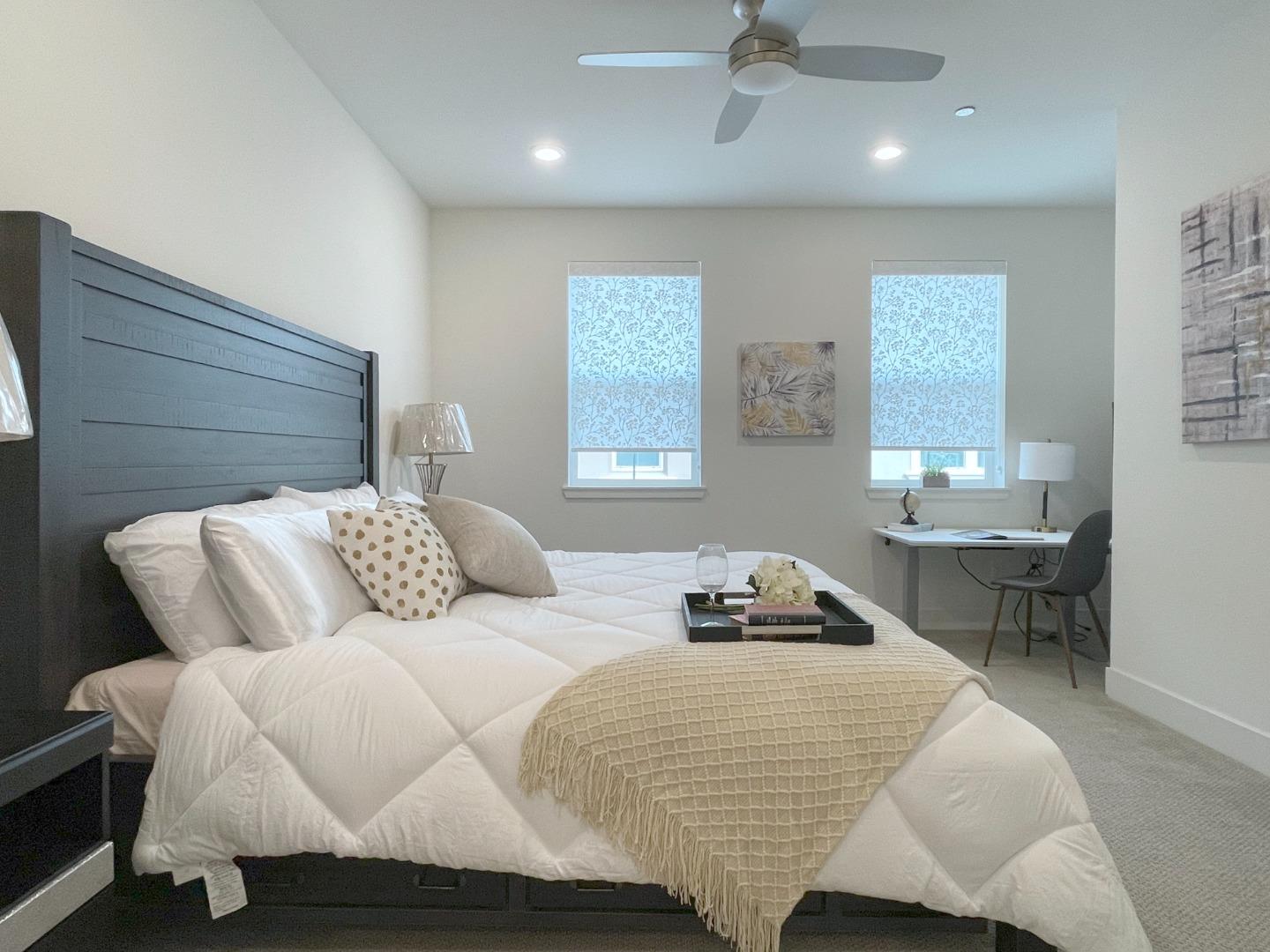 716 Amalfi Loop Milpitas, CA 95035 - Photo 14 of 28 a bedroom with a bed and window