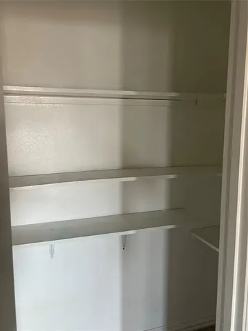 a close view of closet