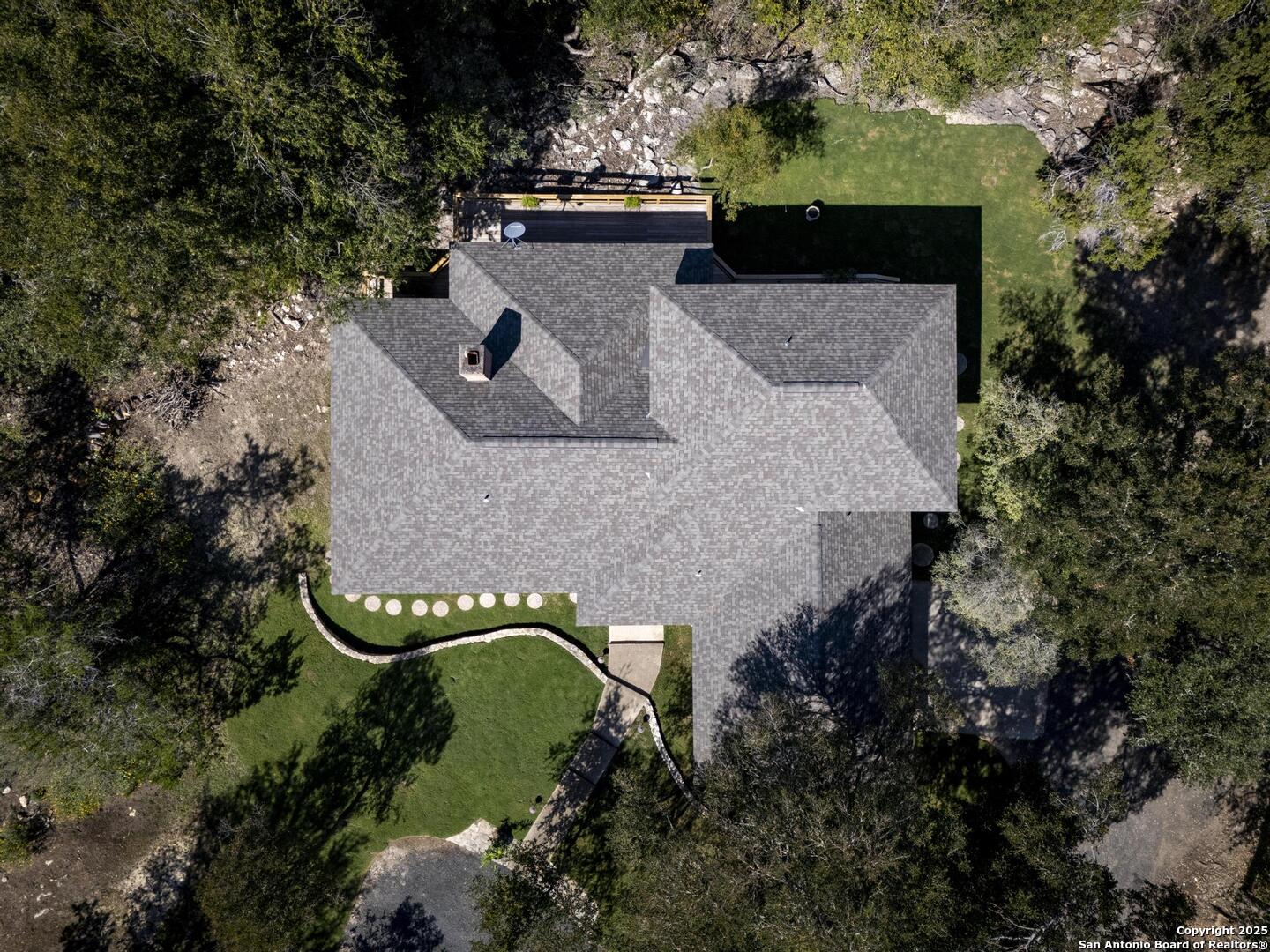 127 Siebeneicher Road Boerne, TX 78006 - Photo 49 of 50 an aerial view of a house with a garden