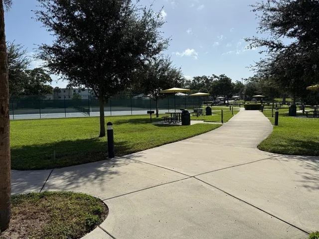 a house view with a garden space