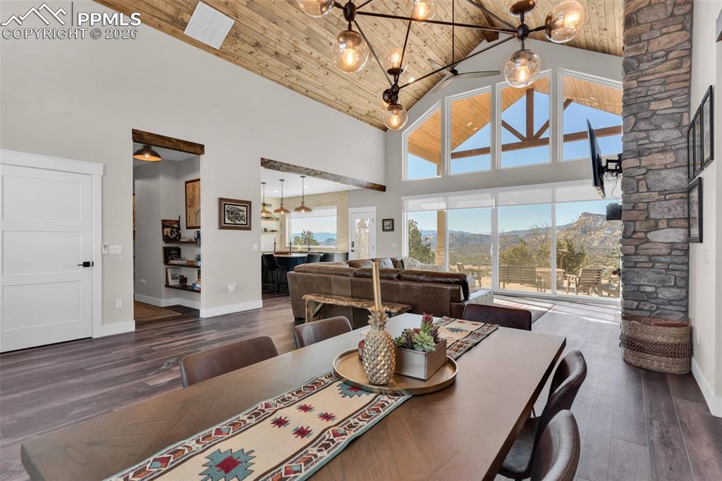 228 Freek Ranch Road Canon City, CO 81212 - Photo 10 of 50 a living room with furniture and a floor to ceiling window