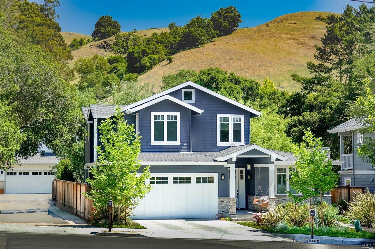 2462 Fifth Avenue San Rafael, CA 94901 - Photo 1 of 1 Open space hills and hiking trails serve as the backdrop for this beautiful family home...