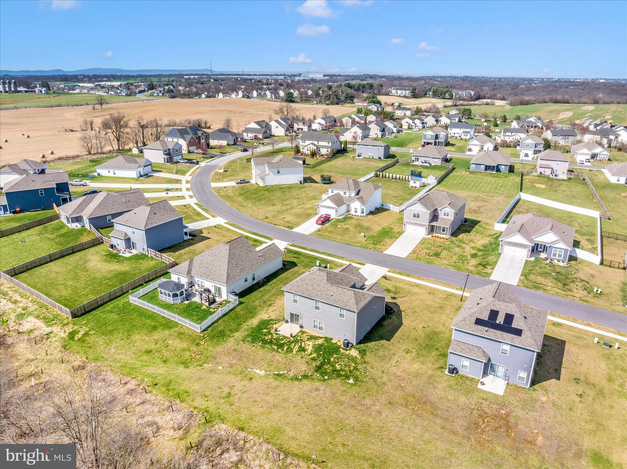 10026 Roulette Drive Hagerstown, MD 21740 - Photo 59 of 73 an aerial view of residential houses with outdoor space