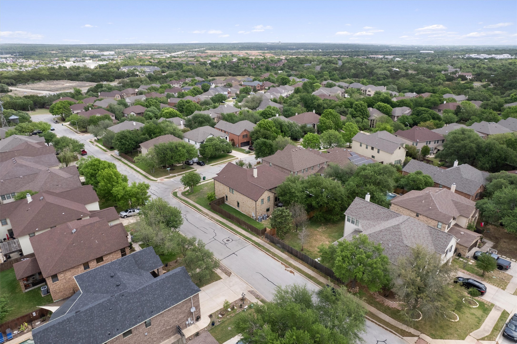 101 Breakaway Road Cedar Park, TX 78613 - Photo 34 of 37 Aerial overview of property's location with nearby suburban area