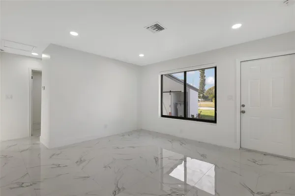 a view of an empty room