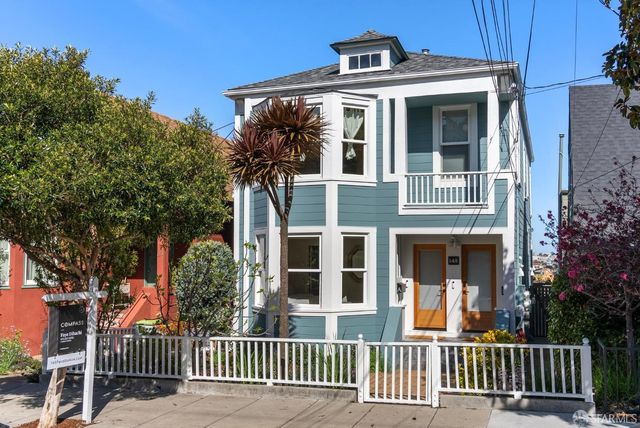 front view of a brick house