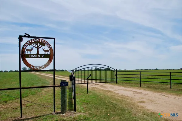 a view of a bench in a park