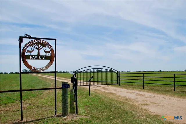 a view of a bench in a park