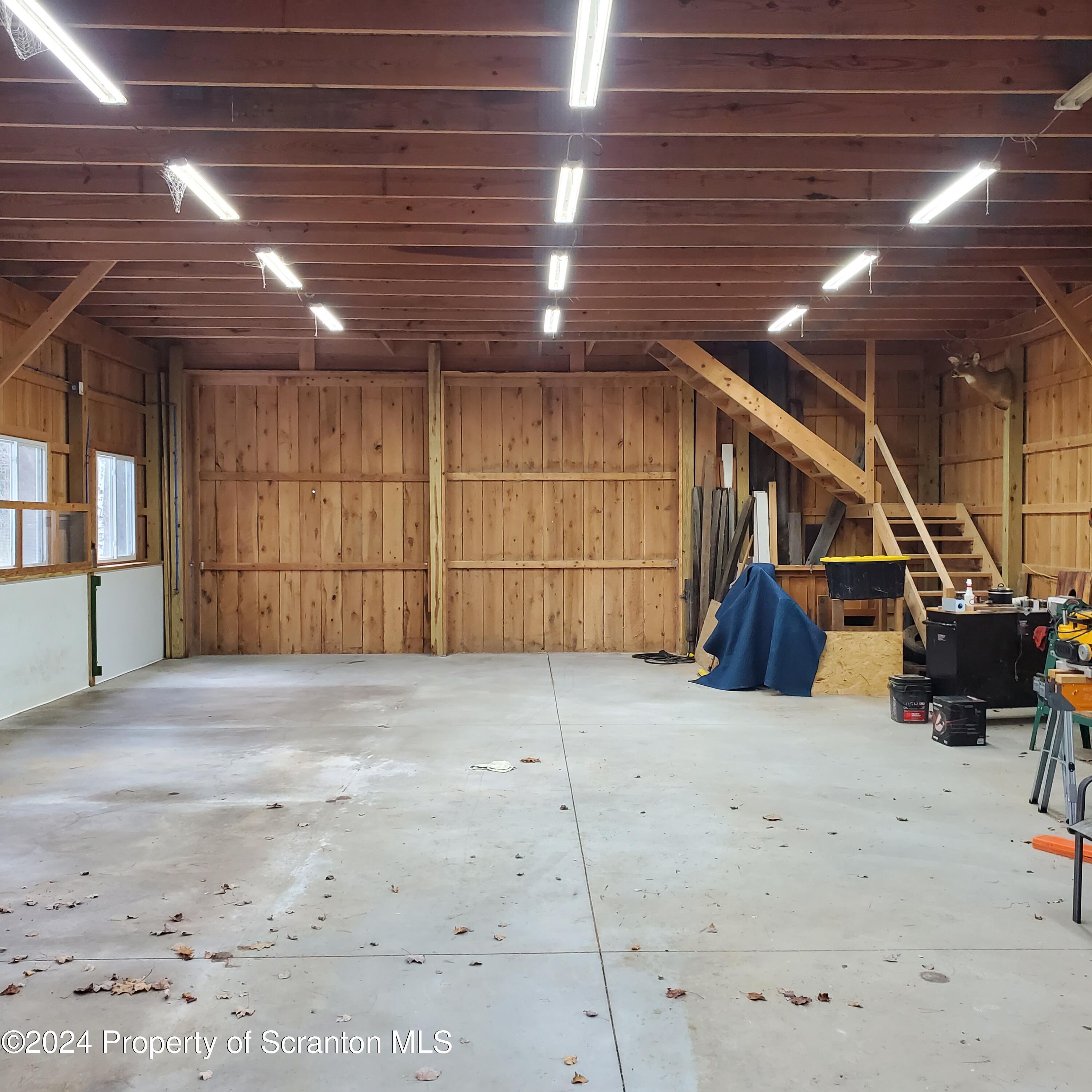 3365 Lake Of Meadows Road Little Meadows, PA 18830 - Photo 31 of 36 Barn interior first floor