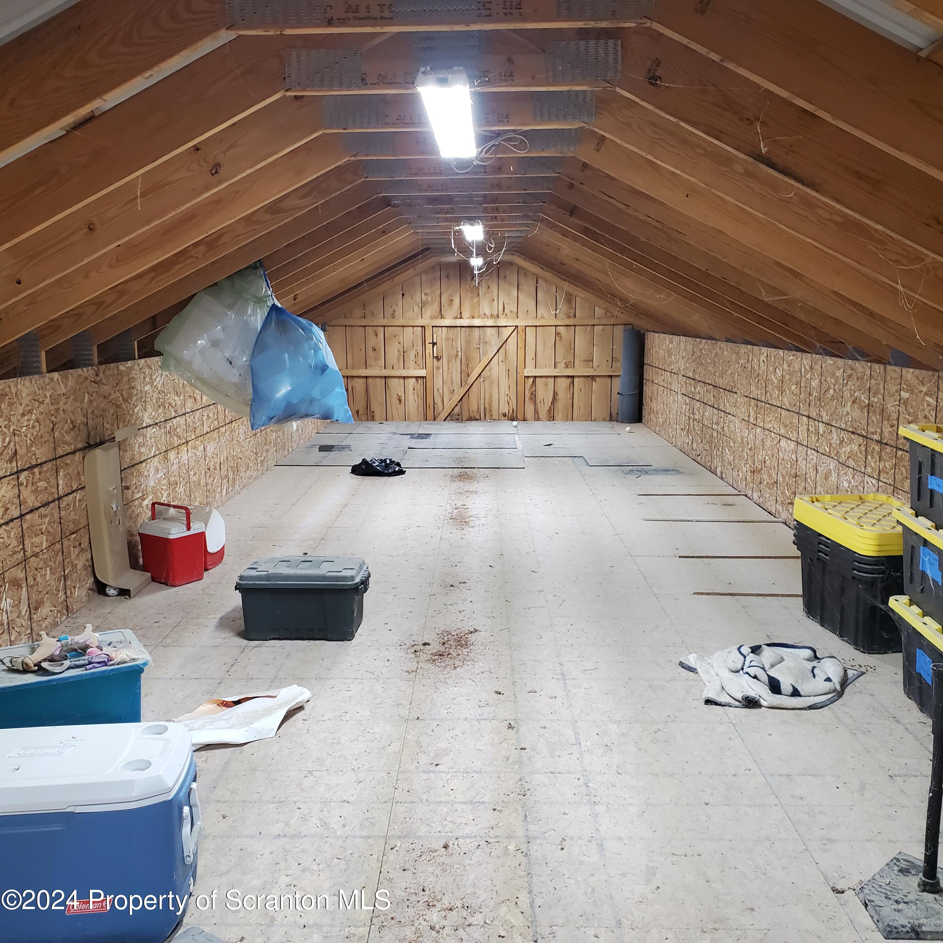 3365 Lake Of Meadows Road Little Meadows, PA 18830 - Photo 32 of 36 Barn interior upper level