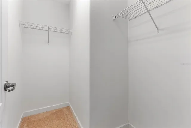 a small space with a shower