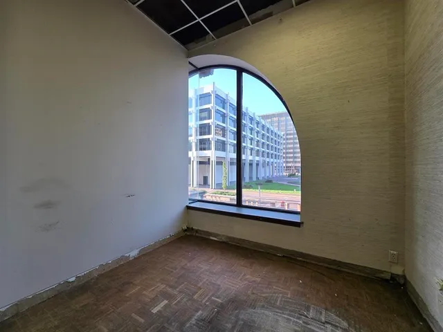 a view of a room with window